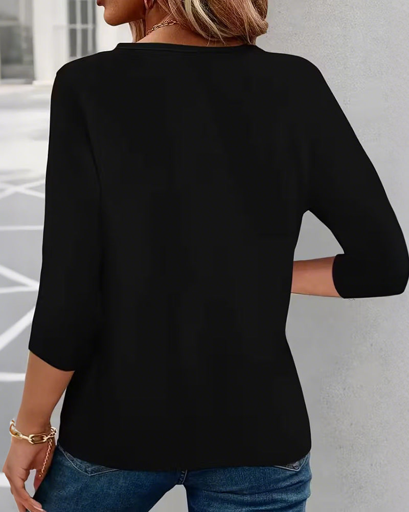 Top a cuore con scollo a V
