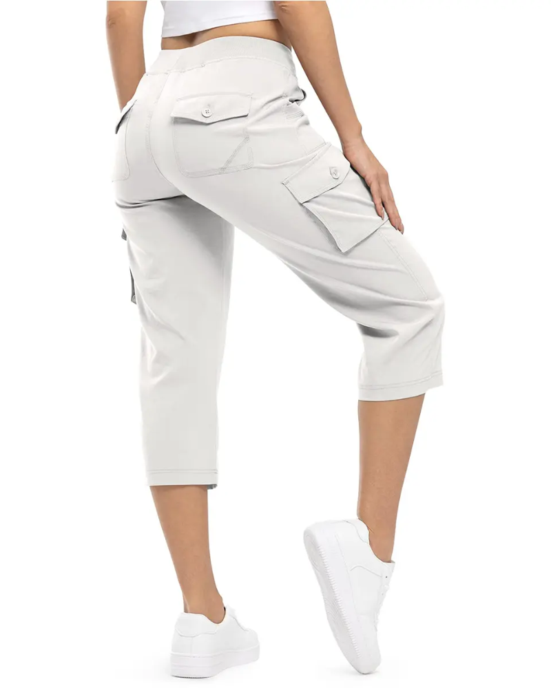 Pantaloni Casual Corti Multi-Tasche da Trekking