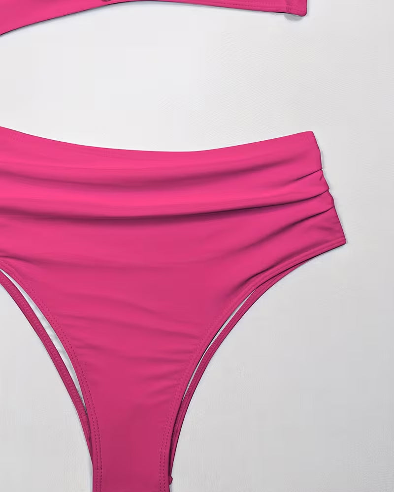 Costume Da Bagno Due Pezzi Con Balze E Stella A Cinque Punte