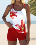 Costume da Bagno Stampato Fashion Casual Due Pezzi
