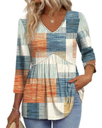 Blusa ampia a tre quarti casual