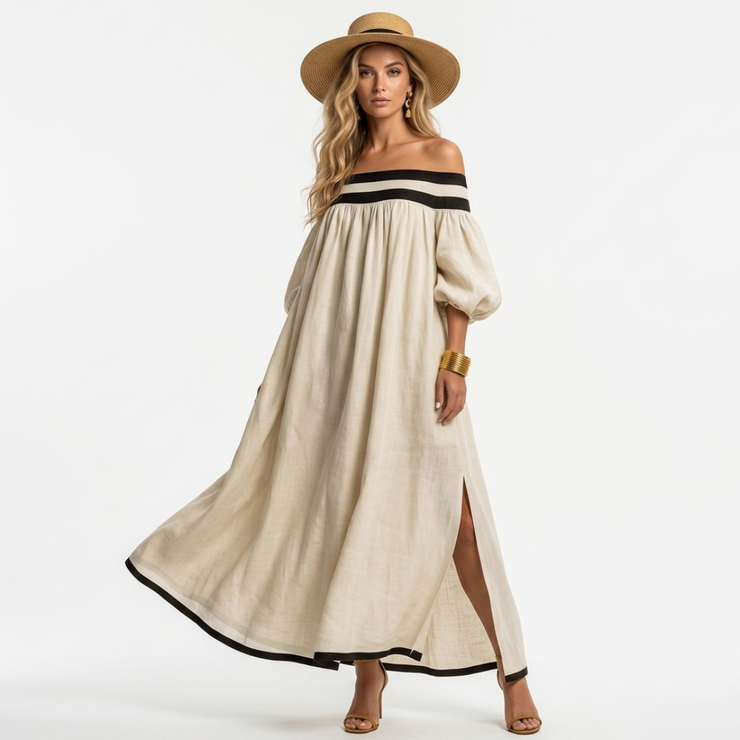 Aspasia - Vestito lungo dalla vestibilità comoda