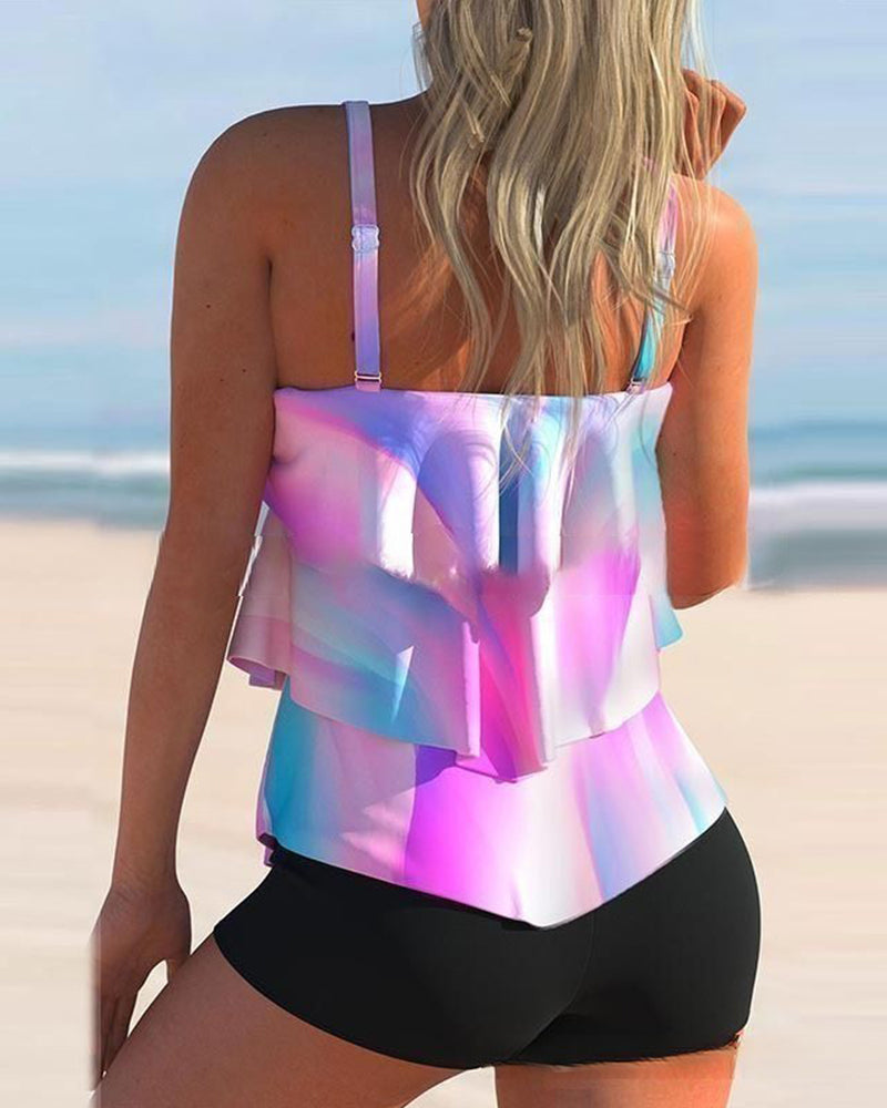 Costume da bagno bikini a due pezzi con gonna