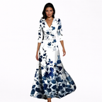 Emilia | Maxi Abito Floreale Elegante