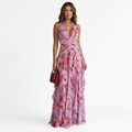 Dora - Maxi abito con scollo all'americana
