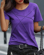 T-Shirt Girocollo Tinta Unita Vestibilità Slim