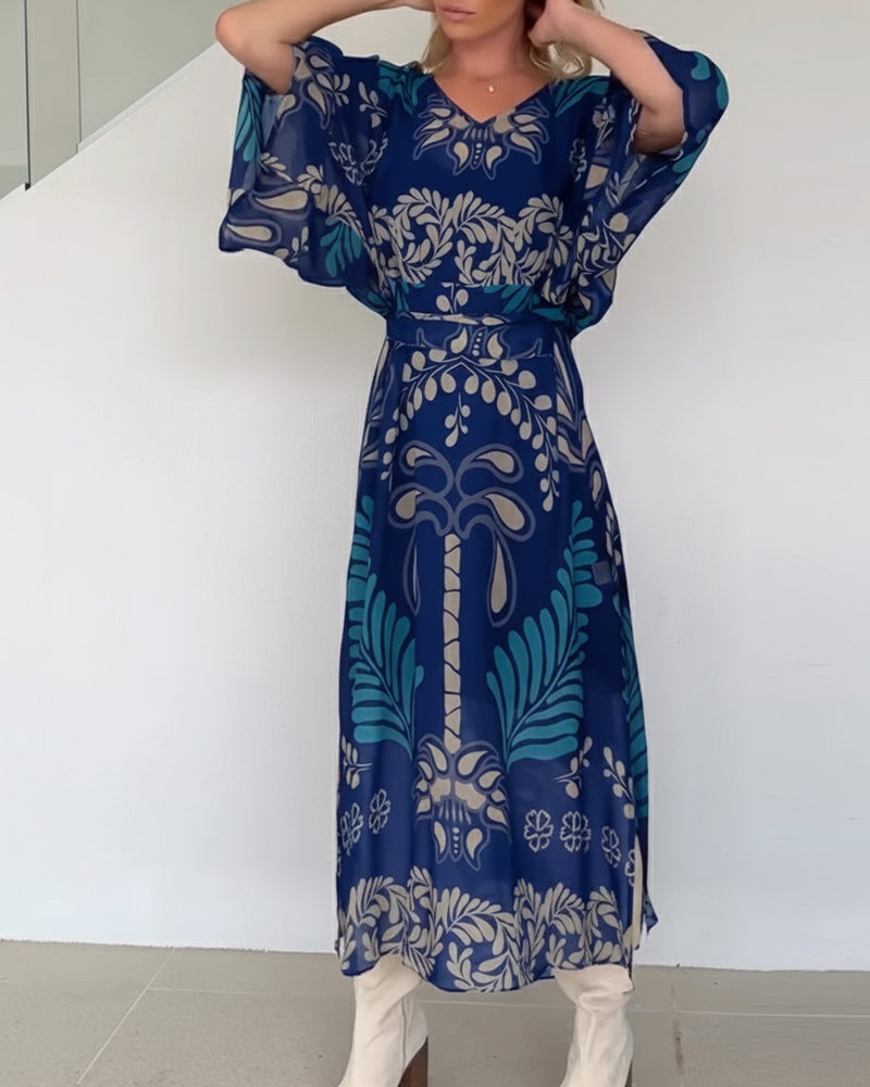 Abito boho con scollo a V ampio