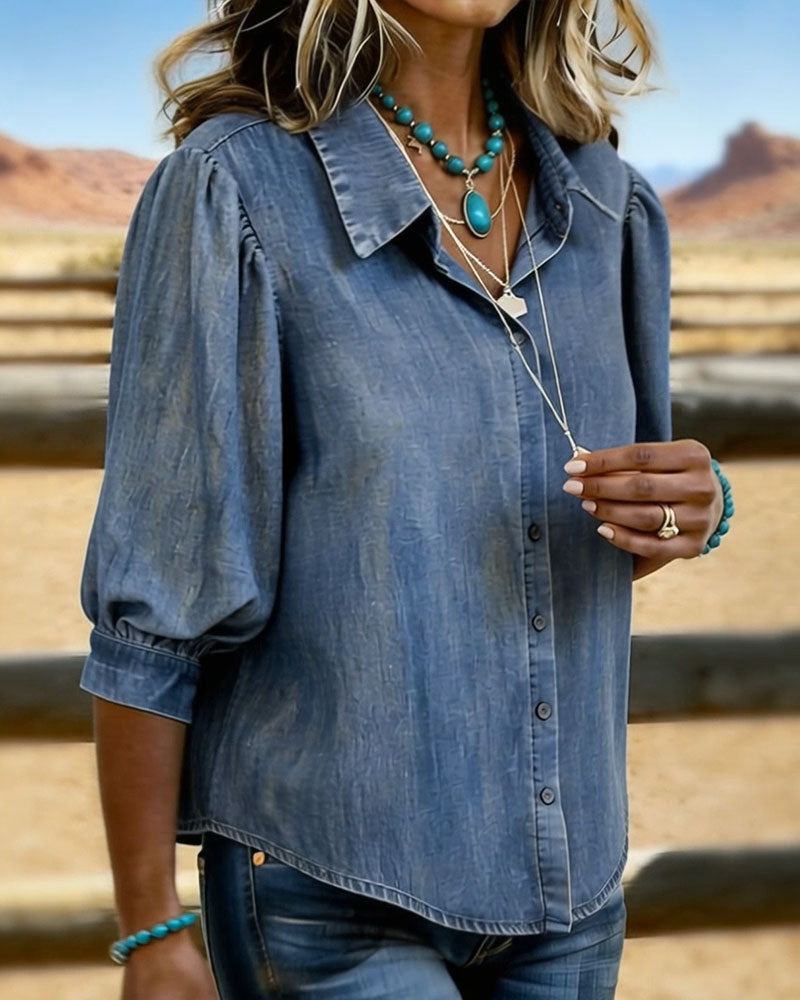 Camicia Bubble Maniche Corte In