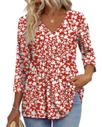 Blusa ampia a tre quarti casual