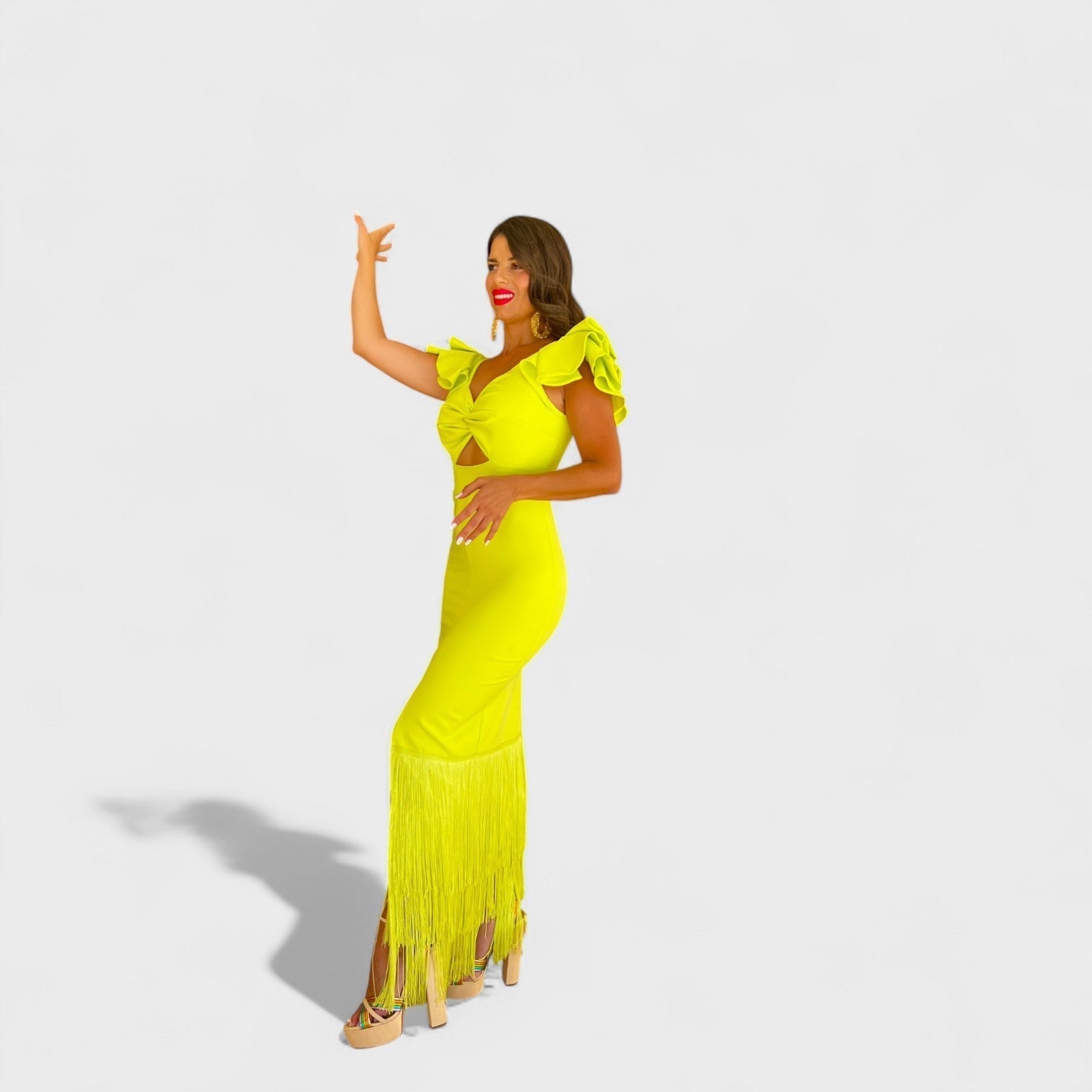 Lúcia - Abito da flamenco neon