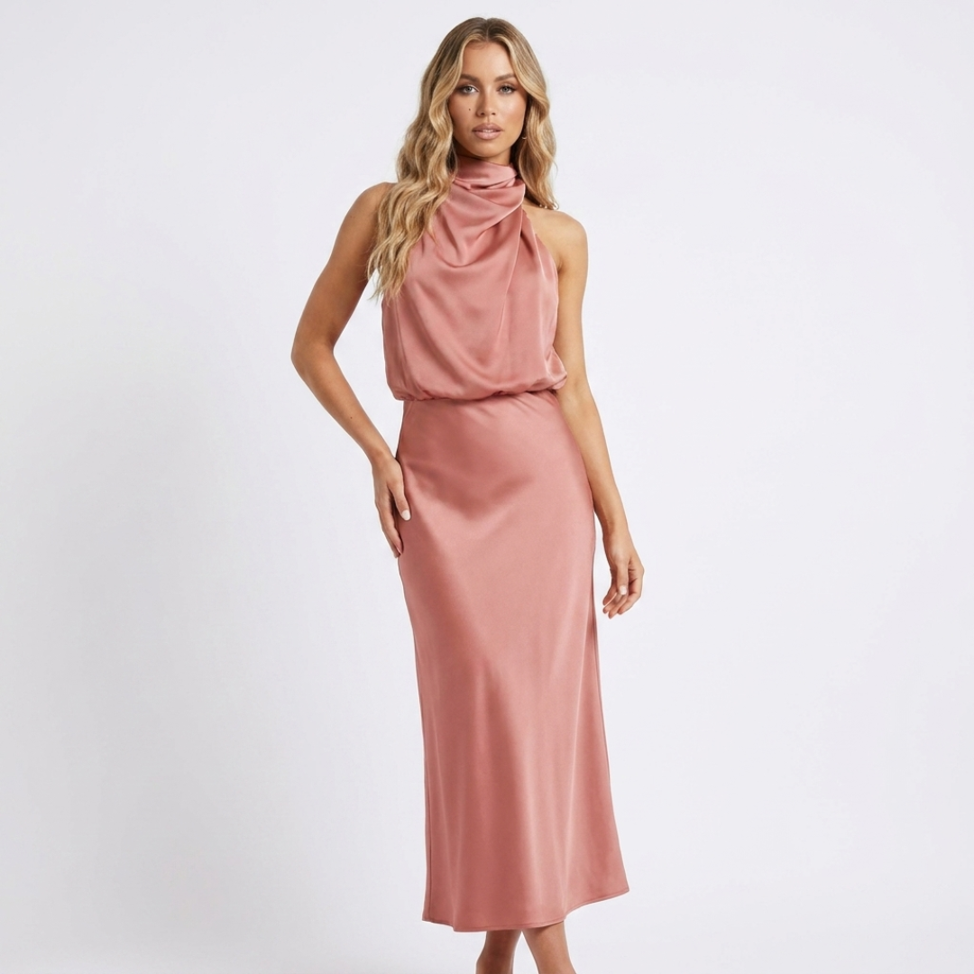 Luzia - Elegante vestito in raso