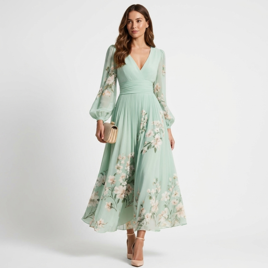Mel - Elegante abito midi arioso