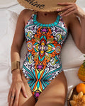 Costume da bagno da spiaggia con motivo floreale