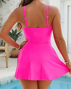 Costume da Bagno Intero con Schiena Incrociata