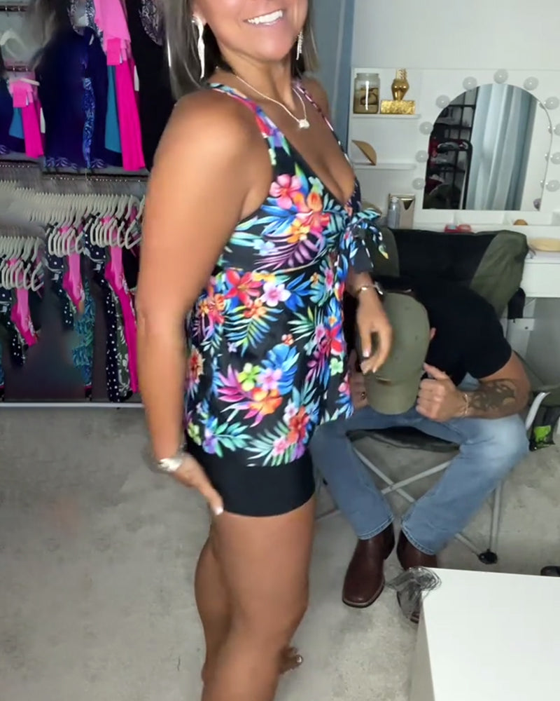 Costume da Bagno Sexy a Stampa di Tendenza