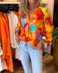 Camicie a maniche lunghe e stile casual colorato