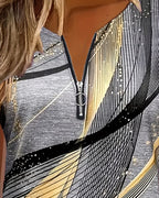 T-Shirt Zip Stampa Digitale