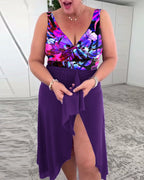Costume da bagno stampato a fiori colorati