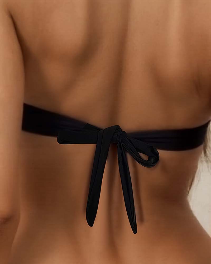 Bikini Nuca Fibbia Metallica Spacco
