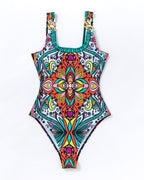 Costume da bagno da spiaggia con motivo floreale