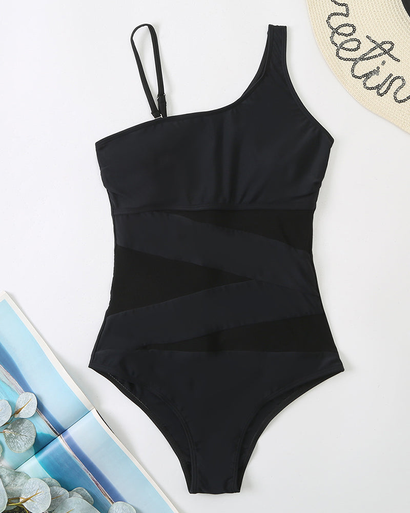 Costume da bagno intero sexy scollato con spalle scoperte