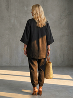 Georgiana | Completo Tunica Scollo a V e Pantalone Arricciato