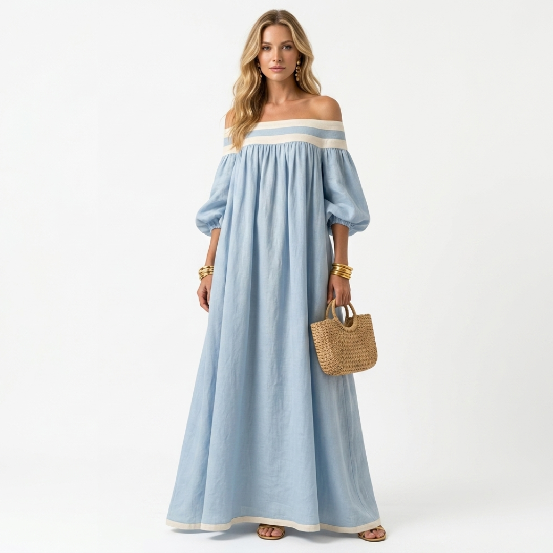 Aspasia - Vestito lungo dalla vestibilità comoda