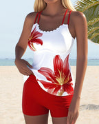 Costume da Bagno Stampato Fashion Casual Due Pezzi