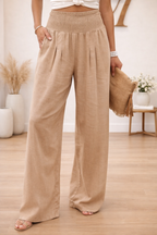 Pantaloni Lexia in Cotone e Lino con Taglio Fluido ed Eleganza Naturale