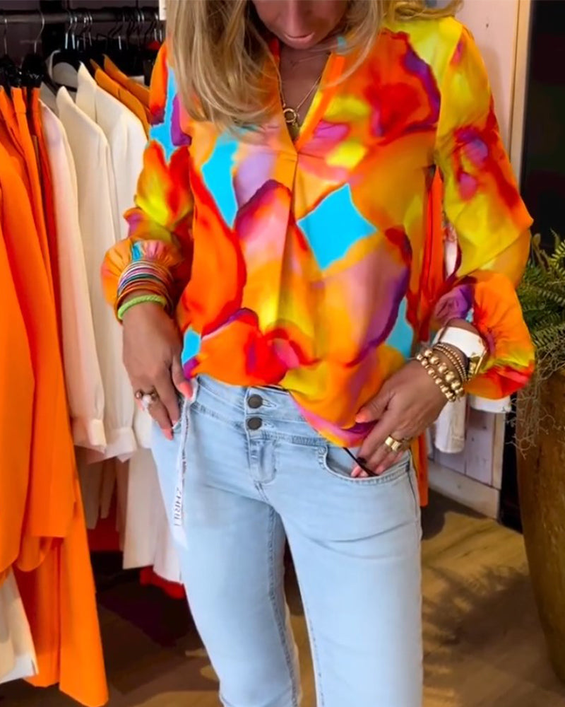 Camicie a maniche lunghe e stile casual colorato
