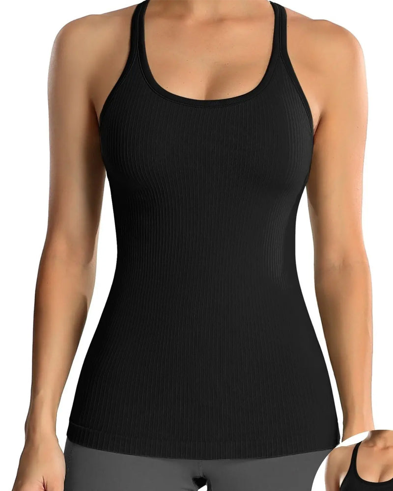 Canotta Con Reggiseno Integrato E Schiena Nuotatore