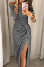 Natália - Vestito chic a spalle scoperte