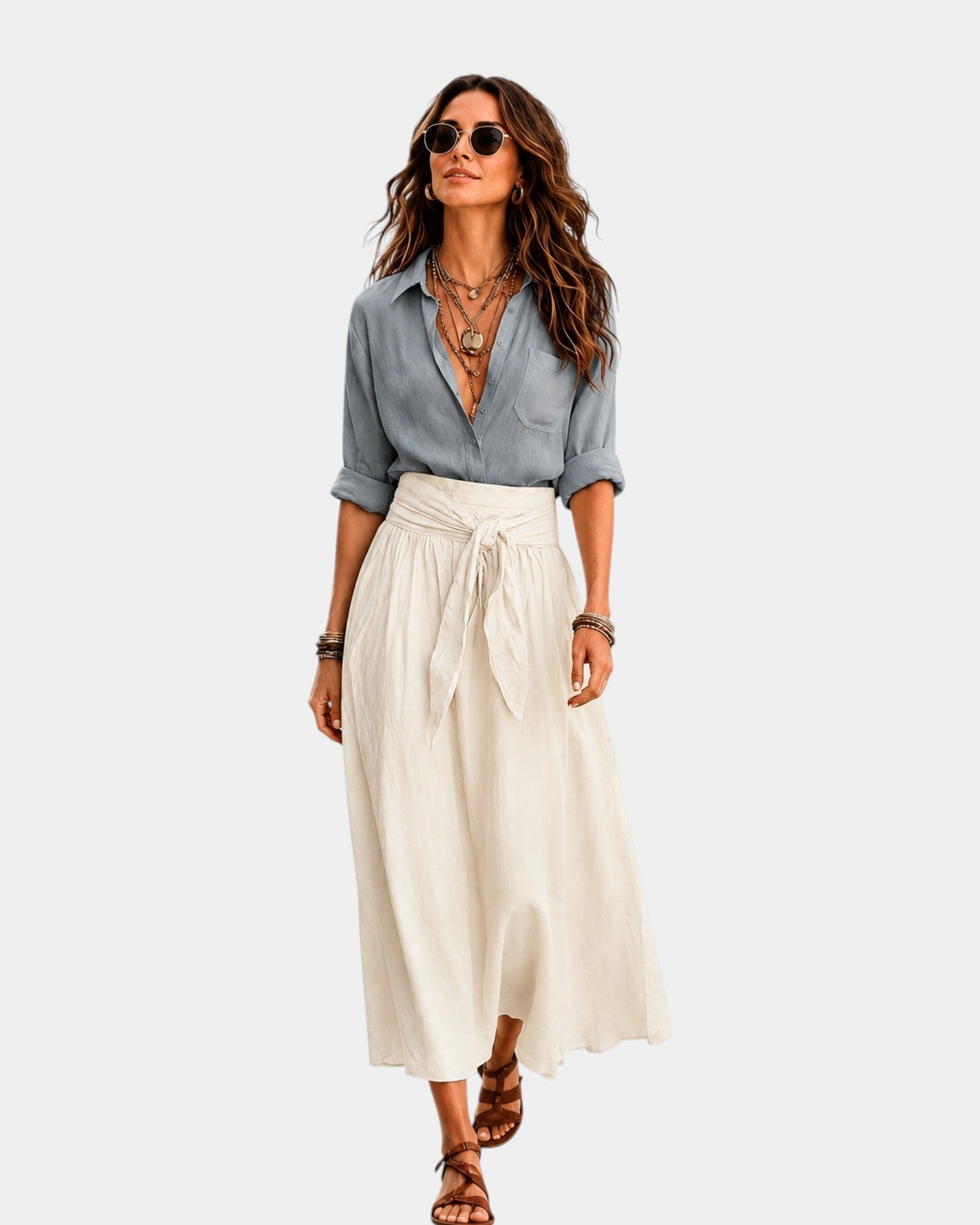 Denise | Gonna midi + camicia offerta