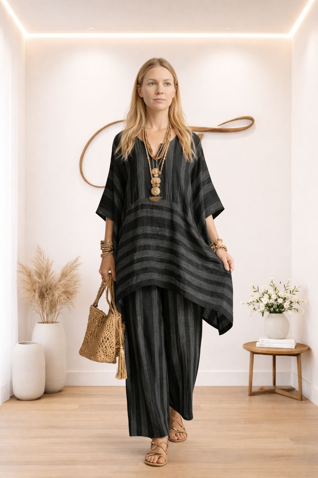 Tuta Boho a Righe