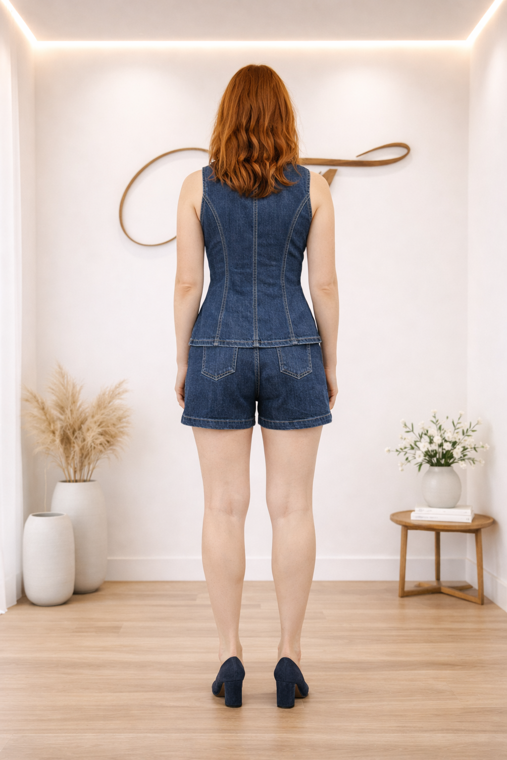Completo in denim