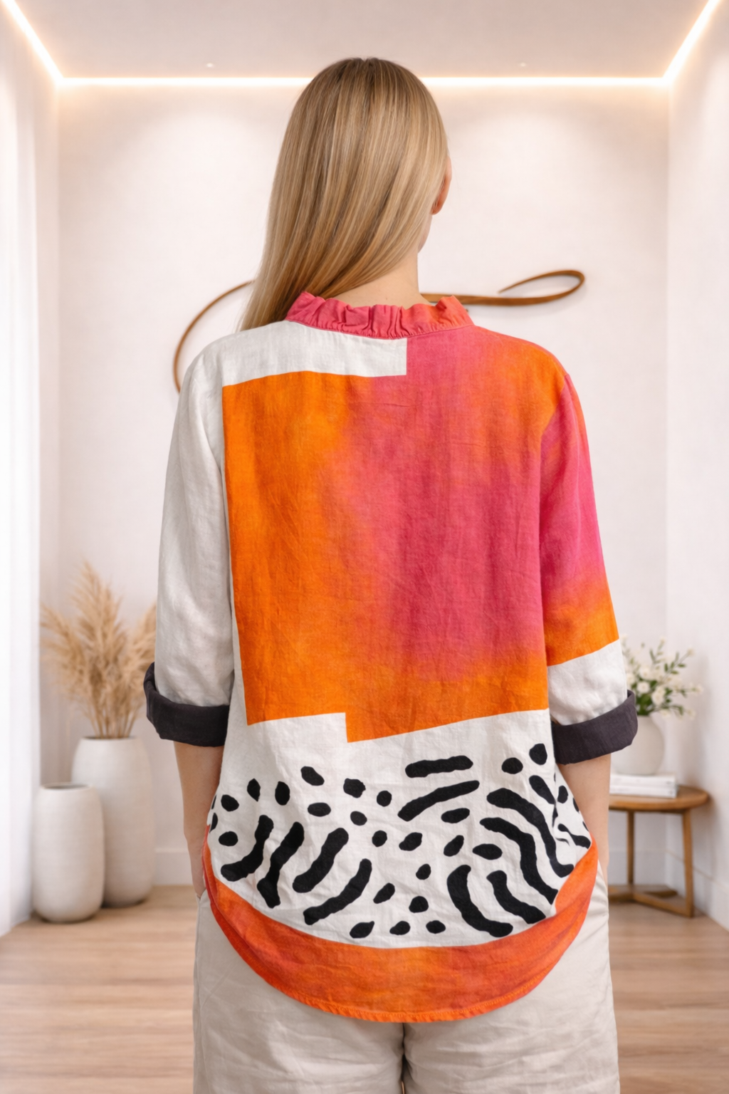 Melinda | Elegante Blusa de Verano en Lino