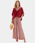 Tristane | Completo di pantaloni e blusa a righe