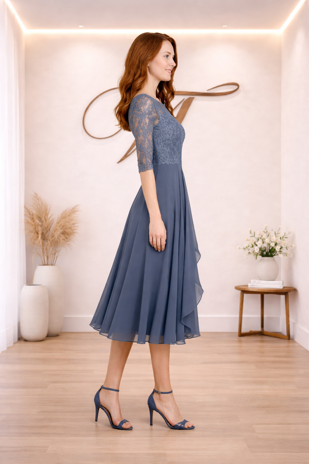 Vestido Bordado  Ilusorio