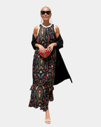 Lynette | Abito e gilet leggero coordinati