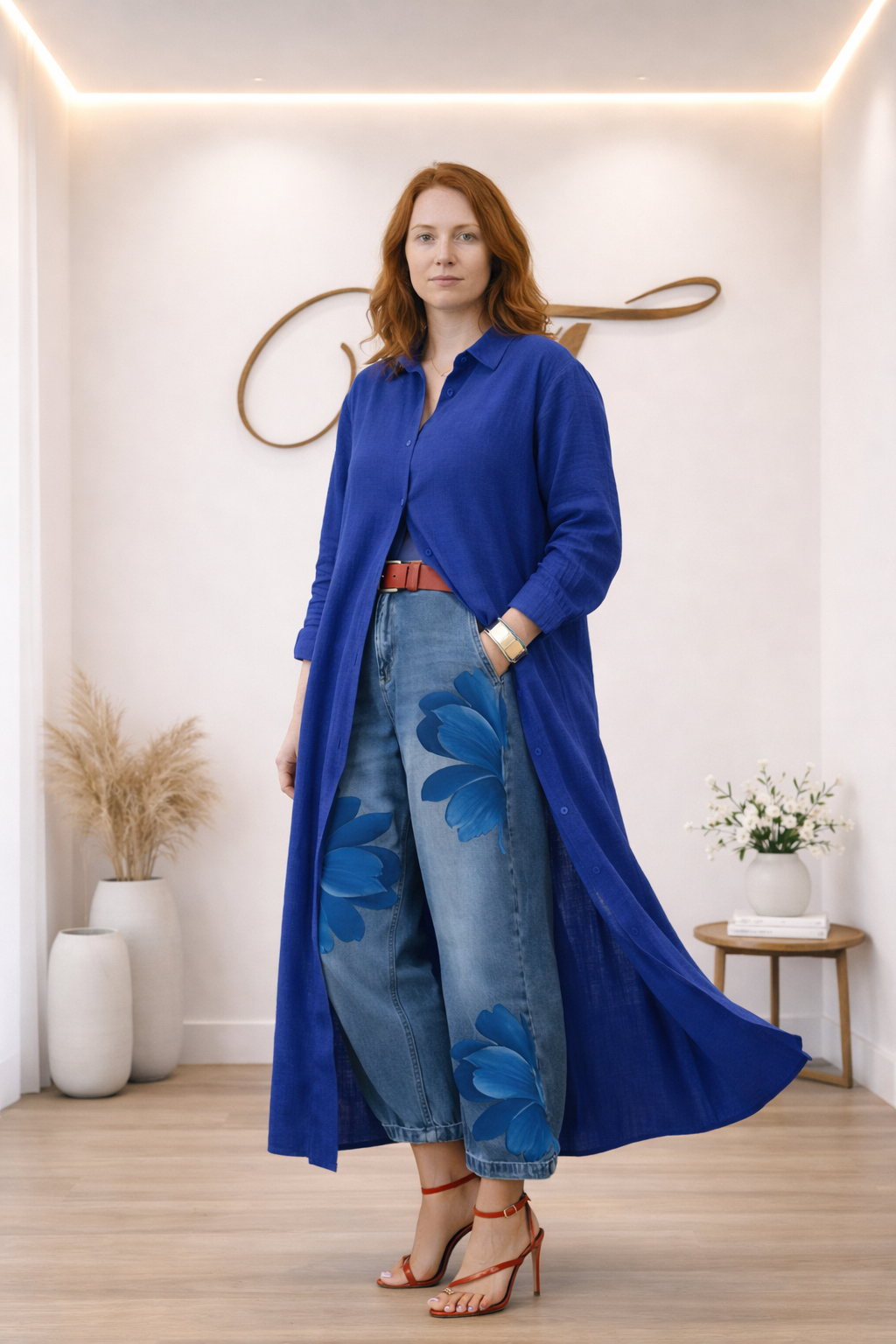 Completo Blusa e Jeans Floreale