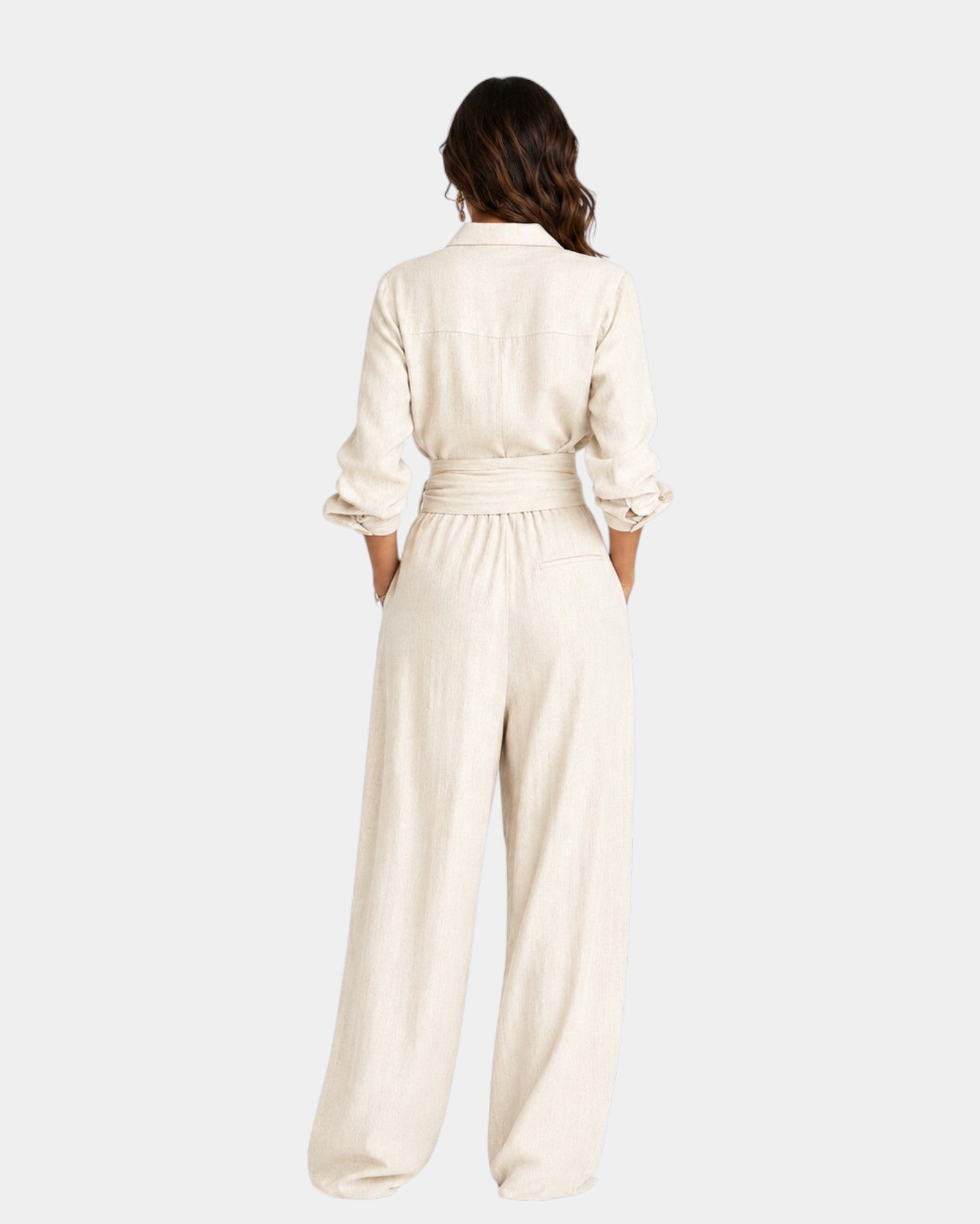 Cybèle | Tuta elegante a maniche lunghe con cintura