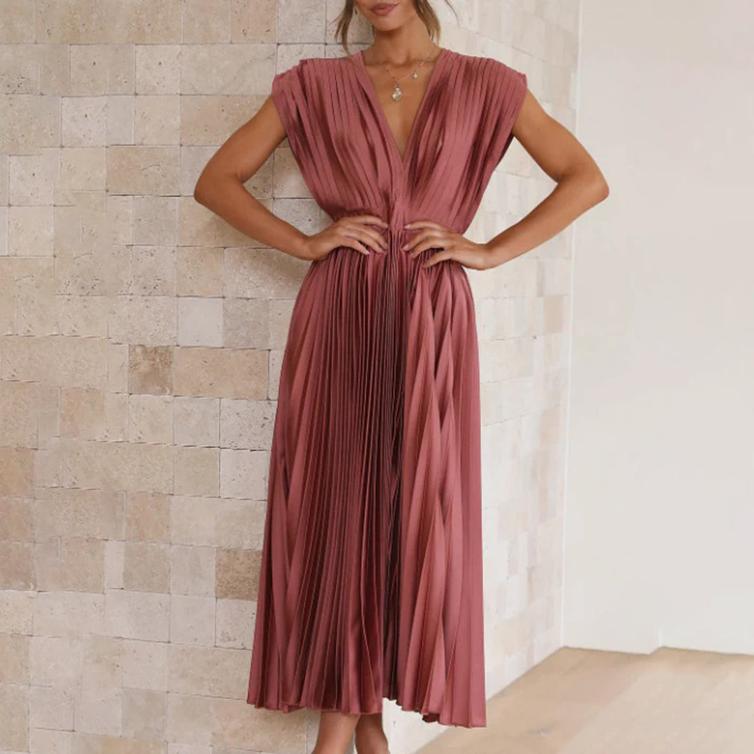Marni™ | Abito Midi Plissettato Senza Tempo