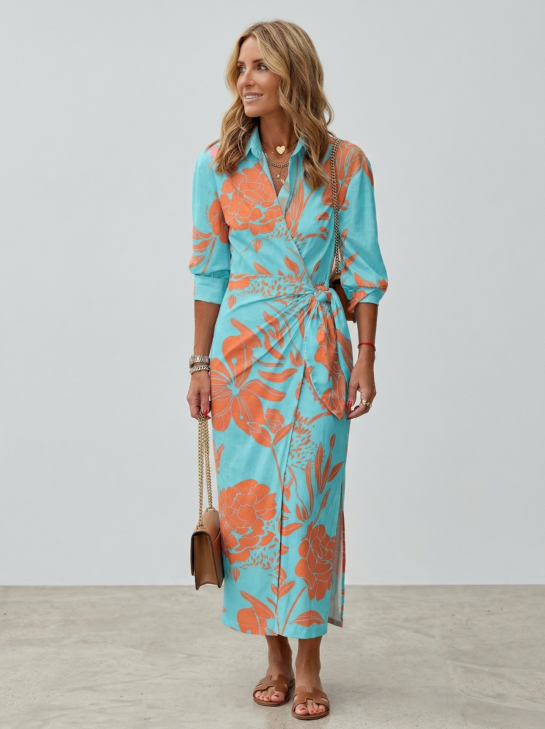 Cecilia™ Abito elegante a righe