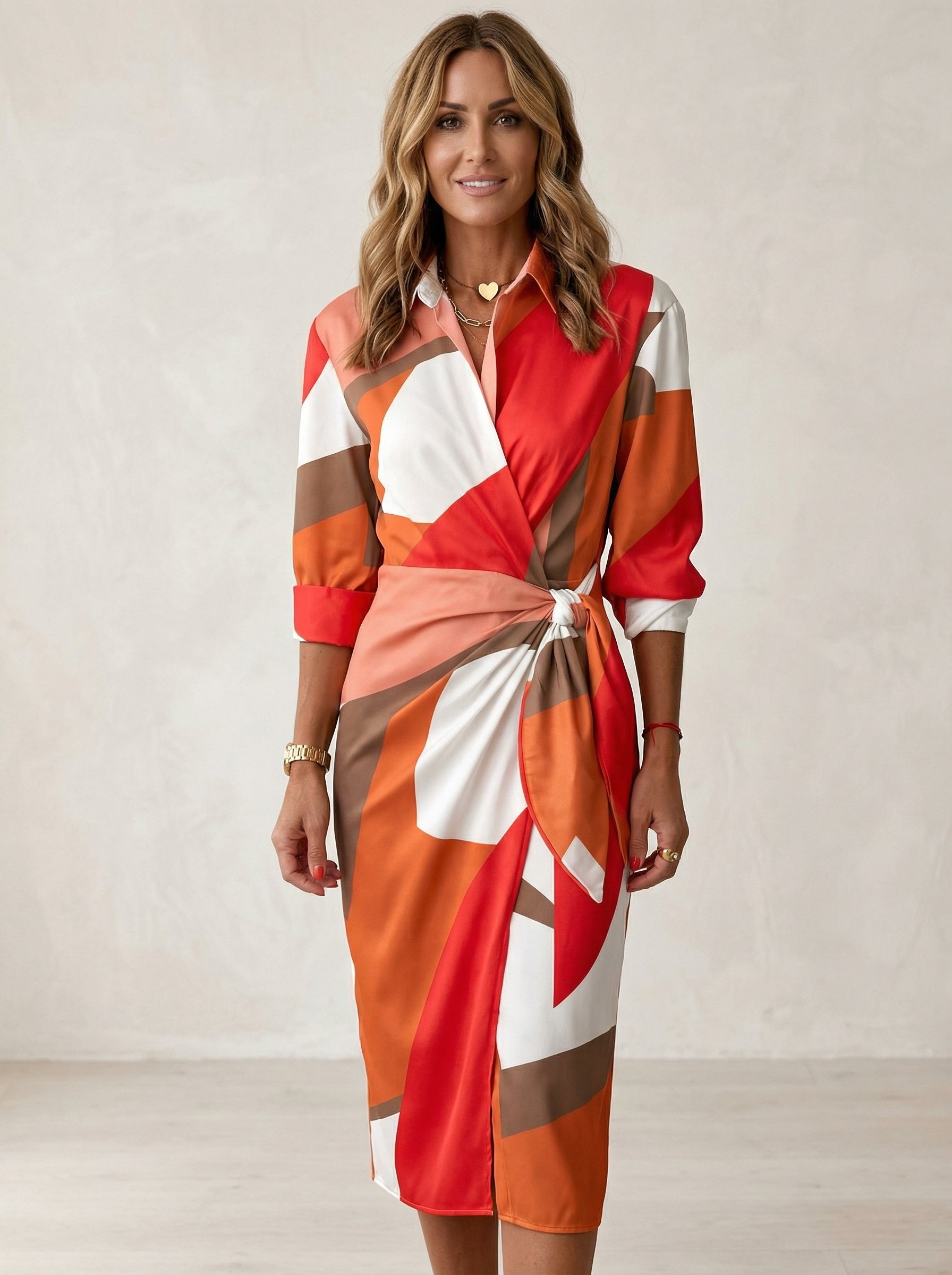 Cecilia™ Abito elegante a righe