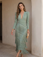 Vestito Ronda con Frange