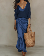 Elena | Abito Satin Midi