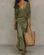 Elena | Abito Satin Midi