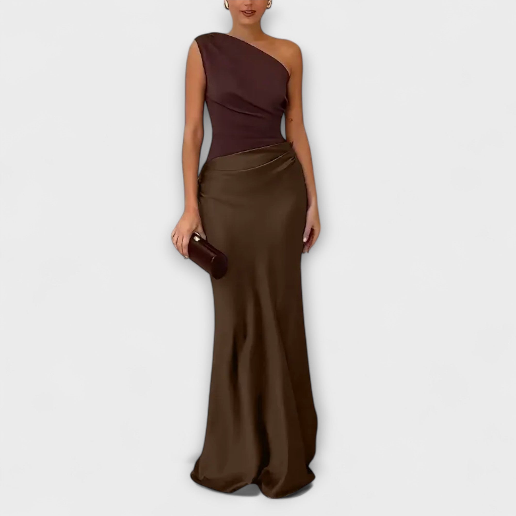 Luna - Vestito asimmetrico in raso
