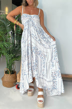 Europe Shores Vestito lungo Hi-Lo Crema
