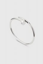 Bracciale Minimalista Ispirato a Chiodi in Argento Sterling